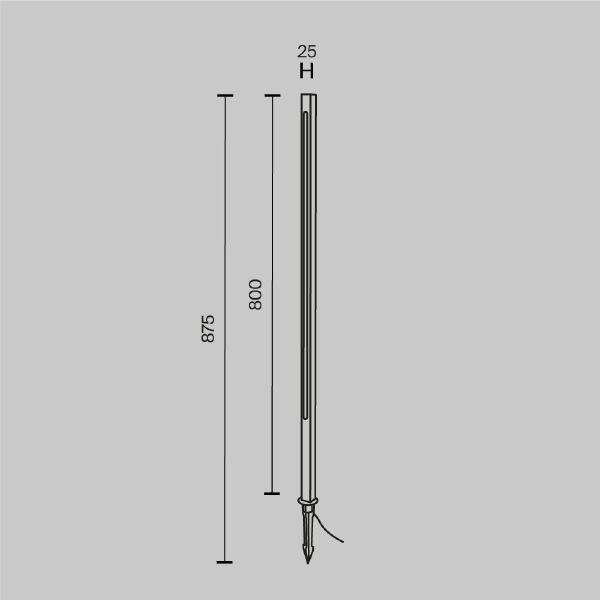 Грунтовый светильник Pole O440FL-L12GF3K