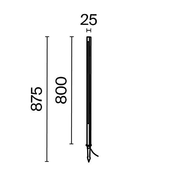Грунтовый светильник Pole O440FL-L12GF3K