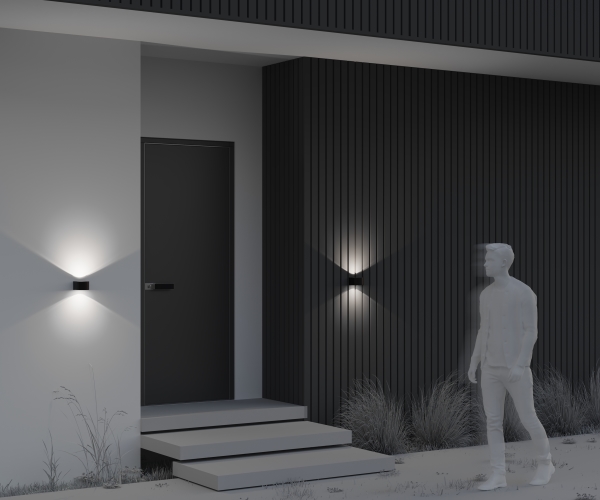 Уличный настенный светильник Blow O435WL-L10GF3K