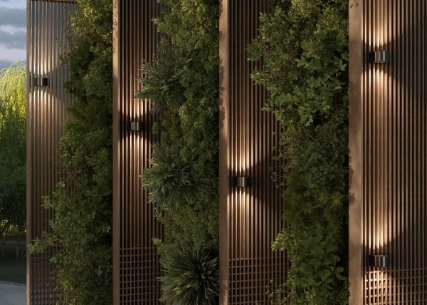 Уличный настенный светильник Blow O435WL-L10GF3K