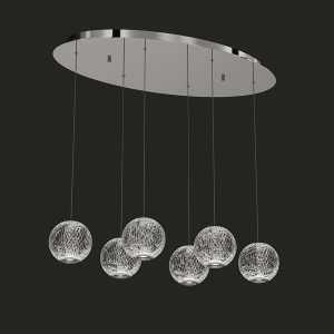 Светильник подвесной Elliot Diamante MD20001012-6A chrome