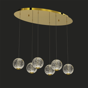 Светильник подвесной Elliot Diamante MD20001012-6A gold