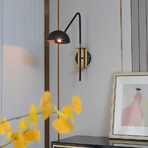Настенное бра Wall lamp MT9049-1WB black/bronze