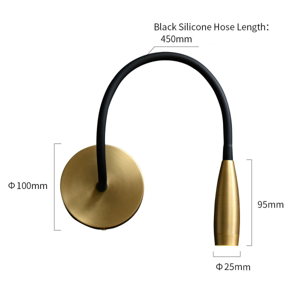 Настенный светильник Wall lamp MT9016-1W brass