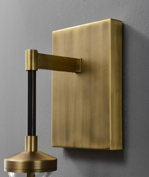 Настенное бра Raindrop MT9093-1W brushed gold