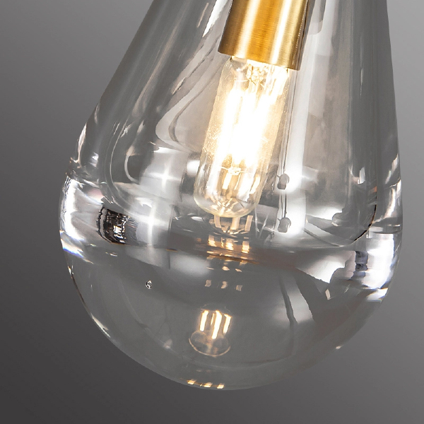 Настенное бра Raindrop MT9093-1W brushed gold