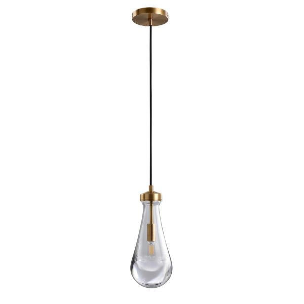 Светильник подвесной Raindrop MT9093-1H brushed gold