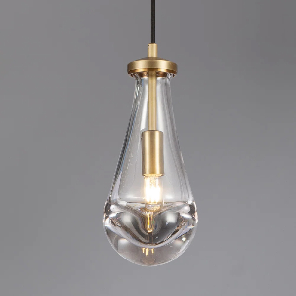 Светильник подвесной Raindrop MT9093-1H brushed gold
