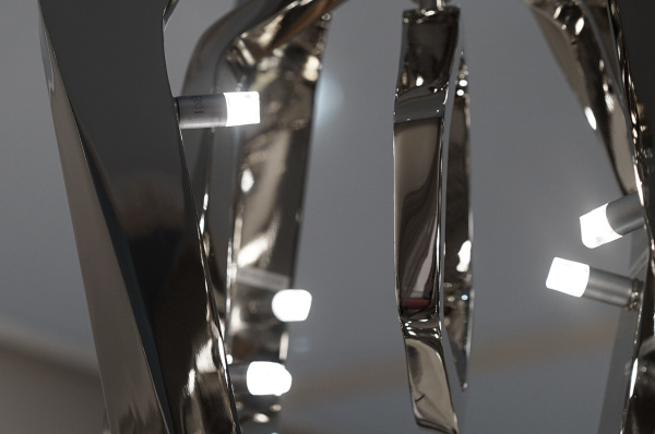 Светильник подвесной Hardy P68020M-7 nickel