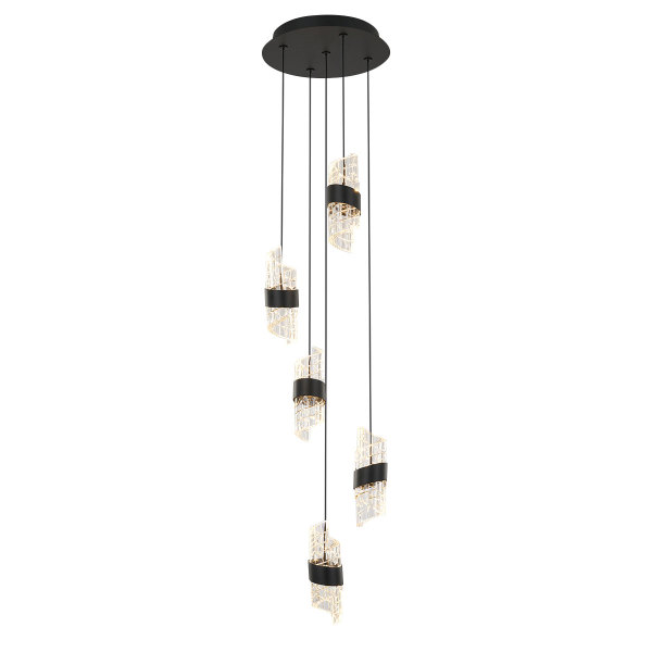 Светильник подвесной MD23001022 MD23001022-5A matt black