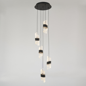 Светильник подвесной MD23001022 MD23001022-5A matt black