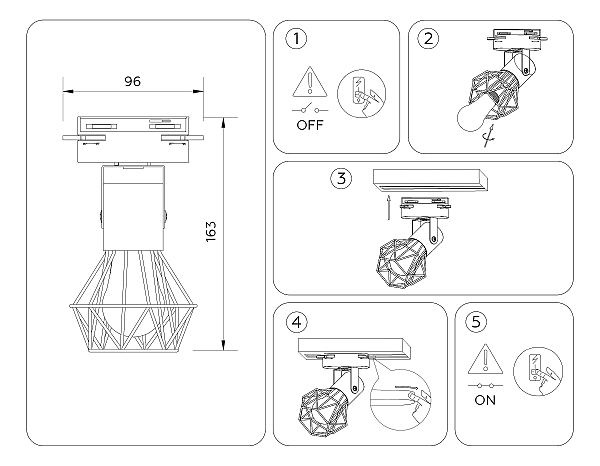Трековый светильник Track System GL5002