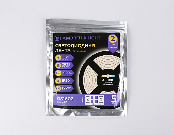 LED лента LED Strip 12V GS1602