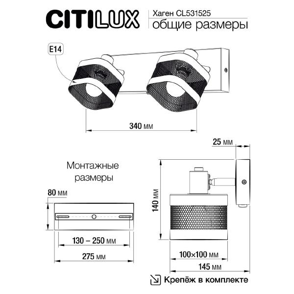 Светильник спот Хаген CL531525