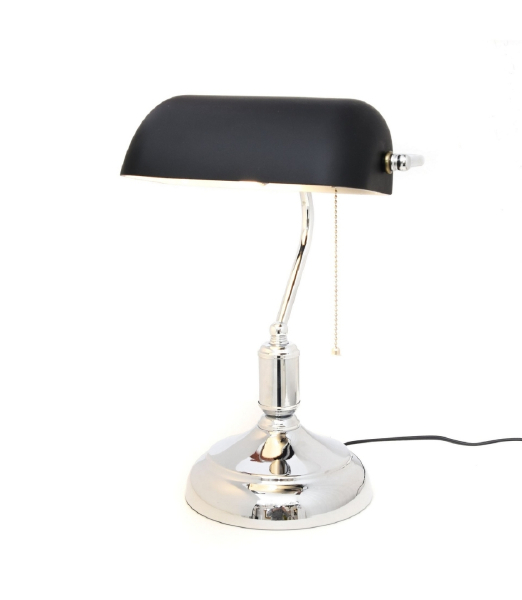 Настольная лампа Banker LDT 305 BK+CHR