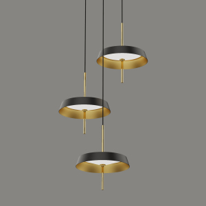 Светильник подвесной MD18001063 MD18001061-3A black/gold