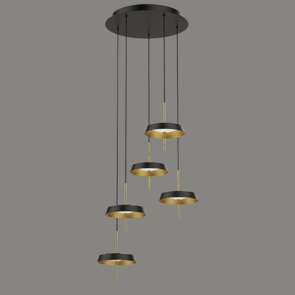 Светильник подвесной MD18001064 MD18001061-5A black/gold