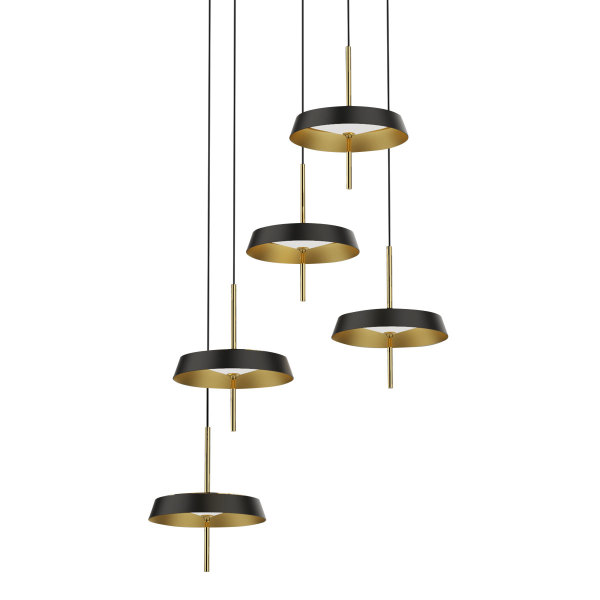 Светильник подвесной MD18001064 MD18001061-5A black/gold