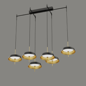 Светильник подвесной MD18001065 MD18001061-6A  black/gold