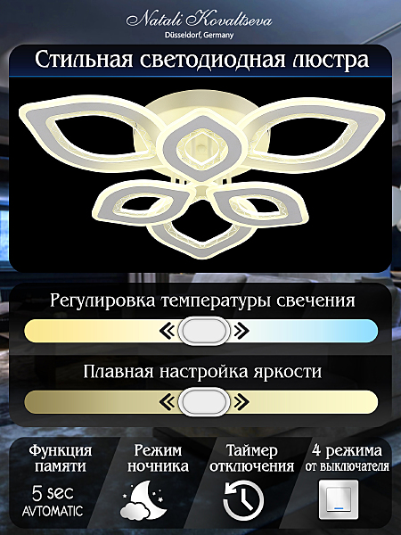 Потолочная люстра LEDLIGHT LED LAMPS 81198