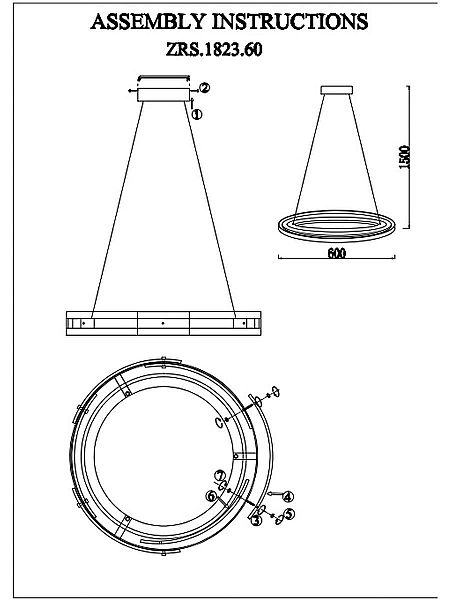Подвесная люстра Criolla ZRS.1823.60