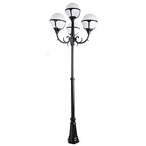 Столб фонарный уличный Arte Lamp MONACO A1497PA-4BK