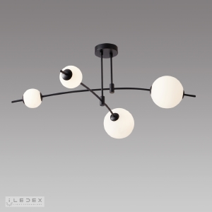 Потолочная люстра Epical 6827-4 BK+WH