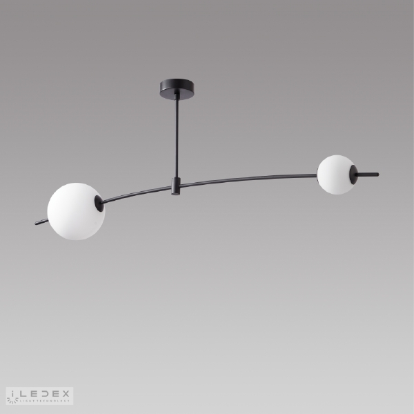 Потолочная люстра Epical 6827-2 BK+WH