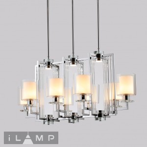 Люстра на штанге King RM6201-8P CR+CL