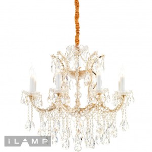 Подвесная люстра Diamond 6071-8 GD+CL