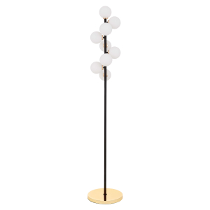 Торшер Petrica LDF 6033-9 BK+F.GD