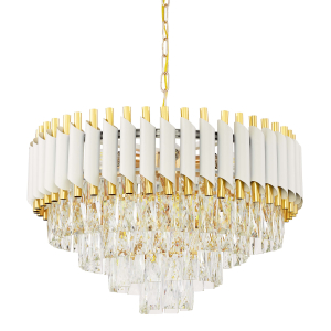 Подвесная люстра Mazini LDP 6003-550 WT+F.GD