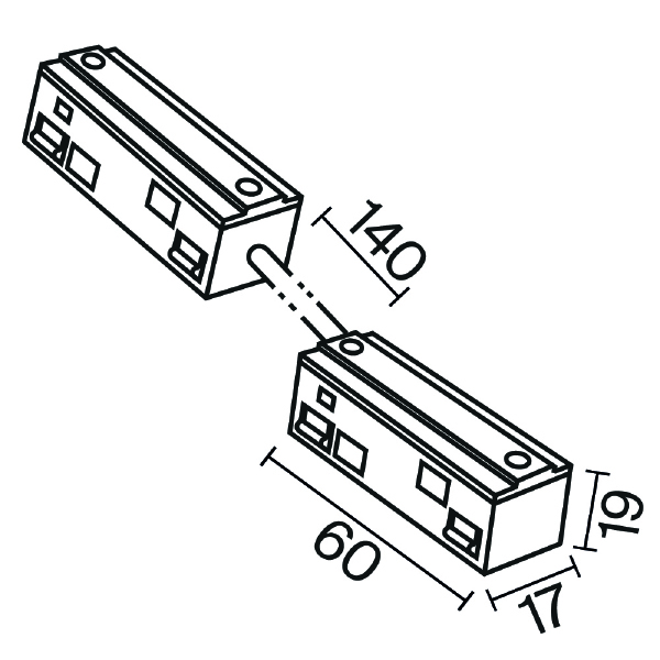 Коннекторы Accessories for tracks Exility TRA034CPC-42B-15-1