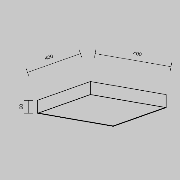 Светильник потолочный Zon C032CL-45W3K-SQ-W