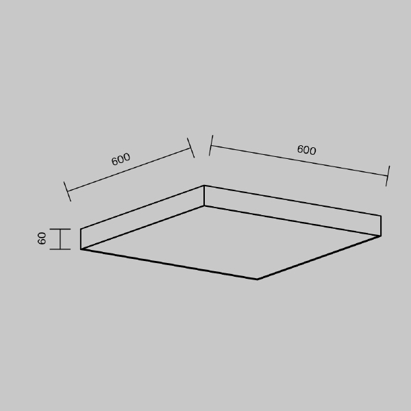 Светильник потолочный Zon C032CL-90W3K-SQ-W