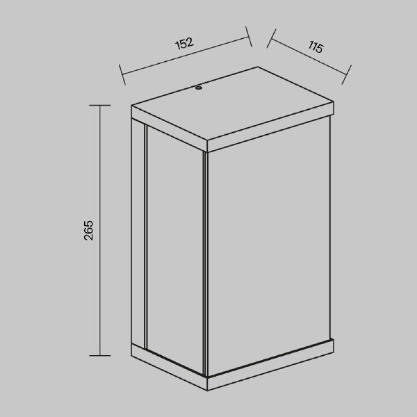 Уличный настенный светильник Baker Street O021WL-L10B3K