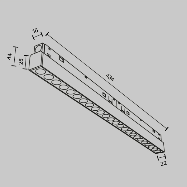 Трековый светильник Points Exility TR031-2-24W3K-W