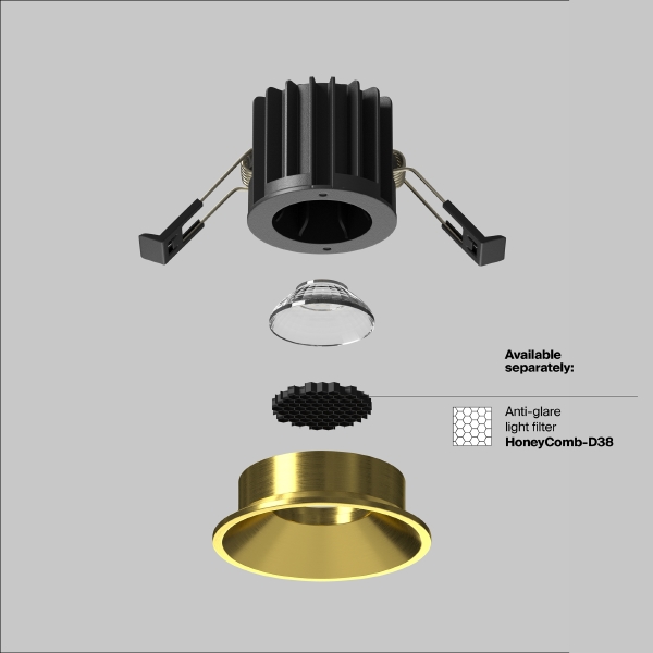 Встраиваемый светильник Round DL058-7W3K-BS