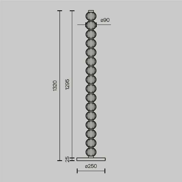 Торшер Amulet MOD555FL-L23G3K