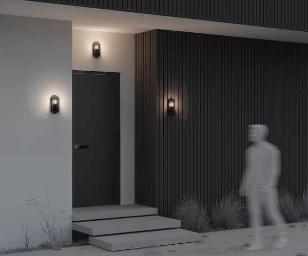 Уличный настенный светильник Candle O449WL-01GF