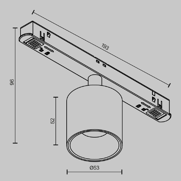 Трековый светильник Alfa S Exility TR132-4-7W-DS-B