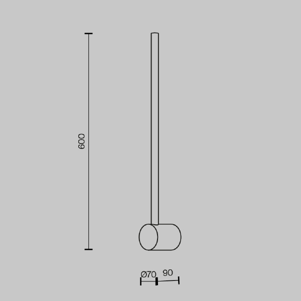 Настенный светильник Light stick MOD237WL-L6BS3K