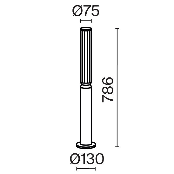 Уличный наземный светильник Lit O593FL-L12GF3K
