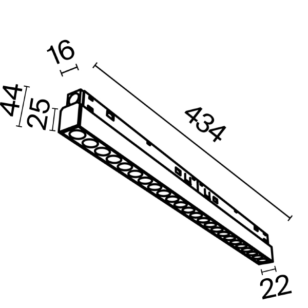 Трековый светильник Points Exility TR031-4-24WTW-DD-B