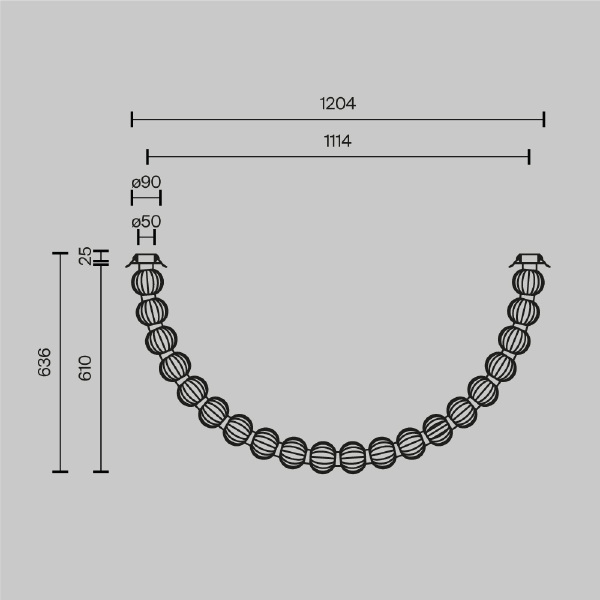 Светильник подвесной Amulet MOD555CL-L28G3K