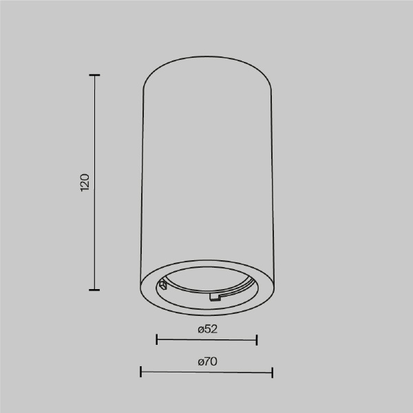 Накладной светильник Conik gyps C003CW-01W-1
