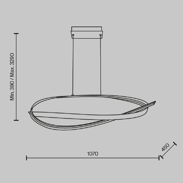 Подвесная люстра Plons MOD283PL-L40BS3K