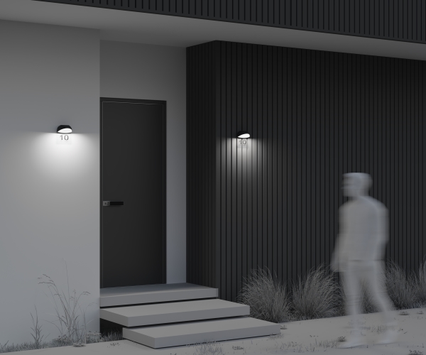 Уличный настенный светильник Gloss O447WL-L7GF3K