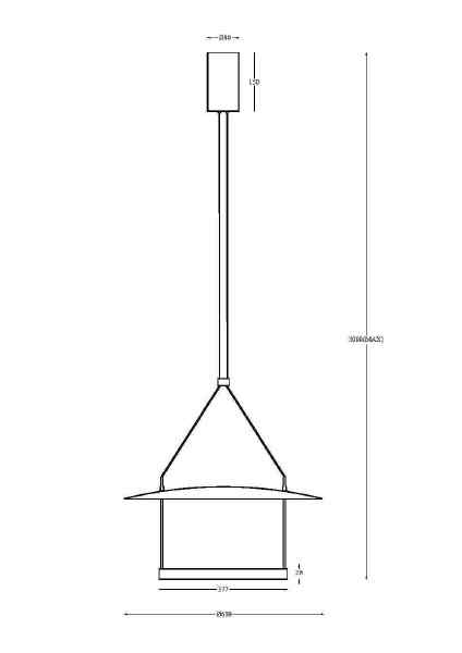 Светильник подвесной Ambience MOD280PL-L30B3K