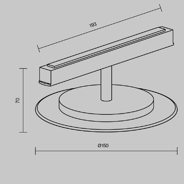 Трековый светильник Relax Exility TR107-2-5W3K-BS